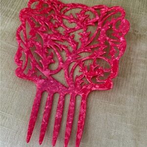 Big Red Hair Comb, Flamenco hair comb